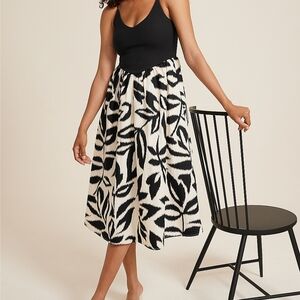Maurice's Black and White Patterned Dress